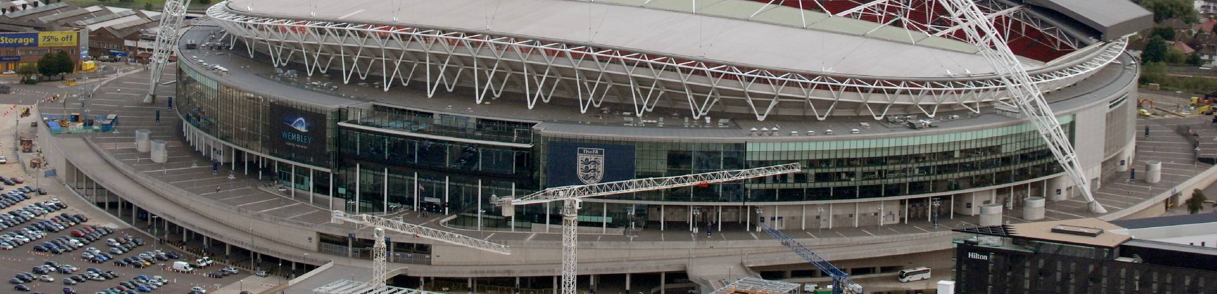 Sports facility grounds of the Arena Wembley - stadium in London in England, United Kingdom