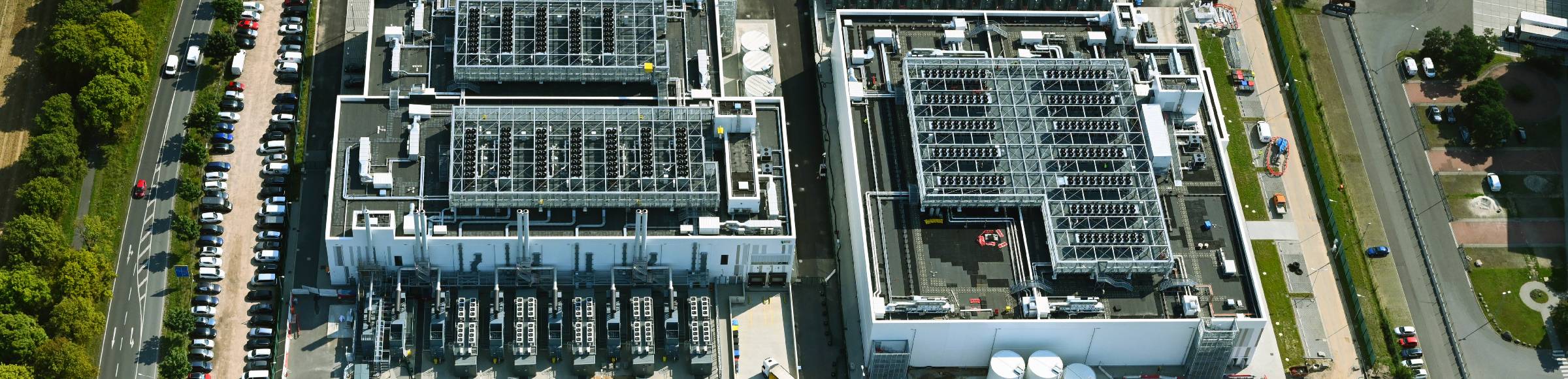 Neubau des Rechenzentrums in Mittenwalde im Bundesland Brandenburg, Deutschland